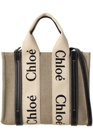 Chloe(クロエ)｜WOODY スモールトートバッグ/ブルー の通販｜ELLESHOP ...