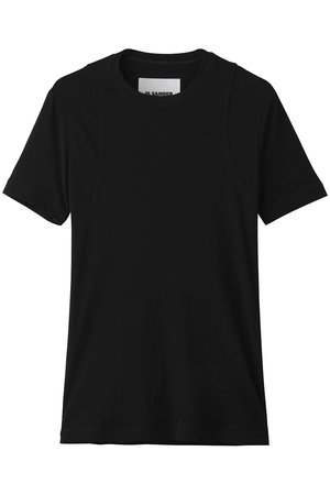JIL SANDER(ジル サンダー)｜クルーネック フィットTシャツ/ブラック