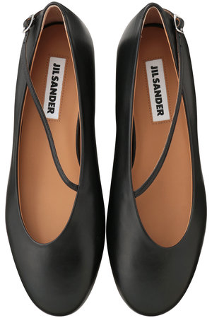 JIL SANDER(ジル サンダー)|Elyss バレリーナシューズ/ブラック の JIL SANDER(ジル サンダー)|Elyss バレリーナシューズ/ブラック の