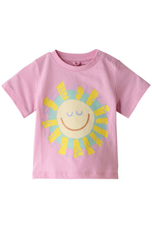 STELLA McCARTNEY(ステラ マッカートニー)｜【BABY】SMILE SUN プリント Tシャツ/ローザ  の通販｜ELLESHOP・(エル・ショップ)