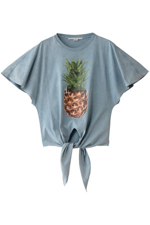 Stella McCartney ステラマッカートニー ラッフルカットソー ステラマッカートニー stella mccartney 半袖ロゴ入りカットソー