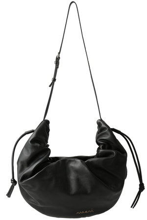 MARNI(マルニ)｜SCRUNCHIE ミディアムホーボーバッグ/ブラック の通販