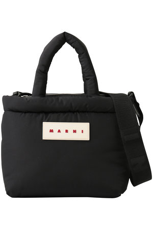 MARNI(マルニ)｜PUFF E/W 2wayトートバッグ/ブラック の通販｜ELLESHOP