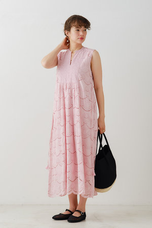 ne Quittez pas(ヌキテパ)｜COTTON VOILE DOT HEMLA ノースリーブ