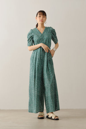 【ne Quittez pas / ヌキテパ】COTTON DOBBY ne Quittez pas(ヌキテパ)｜Cotton Dobby Stripe Flower Print