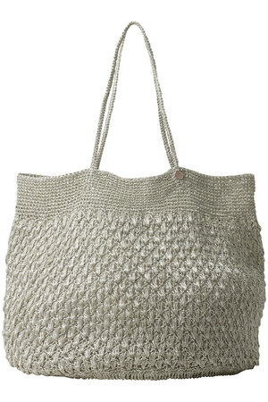 ne Quittez pas(ヌキテパ)｜METALLIC MACRAME BIG トートバッグ