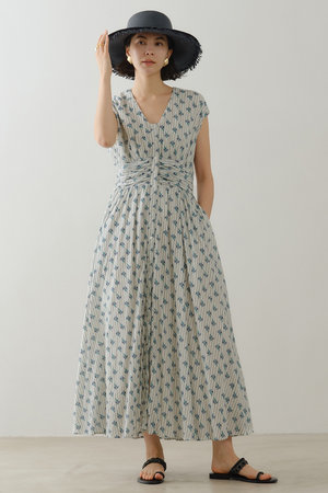 ne Quittez pas(ヌキテパ)｜Cotton Jacquard Stripe Small Flower