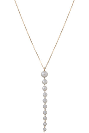 MIZUKI(ミズキ)｜SBN272 カスケードドロップパールネックレス/イエロー