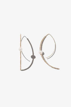 MIZUKI(ミズキ)｜SBE197L ラージカットビーズ＆パールバナナフープ