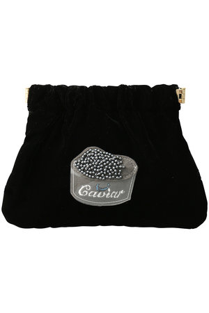 LUDLOW(ラドロー)｜Flex frame pouch M(Caviar)/ブラック の通販