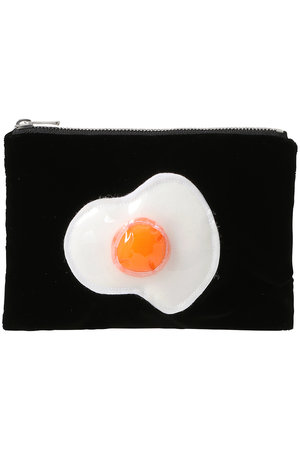 LUDLOW(ラドロー)｜Flat pouch(Sunny-side up)/ブラック の通販