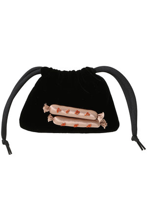 LUDLOW ラドロー ELLE SHOP限定 Patch pouch ポーチ LUDLOW(ラドロー)｜Pouch(Sausage)/ブラック の通販｜ELLESHOP・(エル
