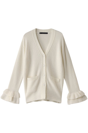 martinique マルティニーク ニット ケーブルカーディガン ホワイト martinique(マルティニーク)｜ウールブークレーカーディガン/オフ