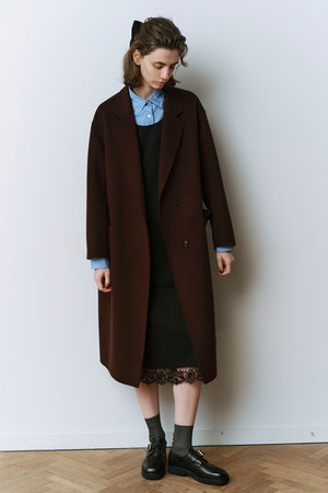 martinique(マルティニーク)｜ESSENTIAL チェスターコート/ブラウン の