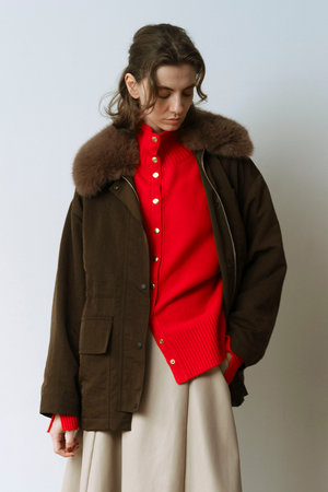 martinique(マルティニーク)｜ハンティングブルゾン/ダークブラウン の