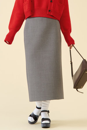 martinique(マルティニーク)｜ボンディングスカート/グレー の