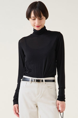 美品 マルティニーク 上品 オーガンジー シアー ノーカラーブルゾン ブラック item353034577401-1-2.jpg