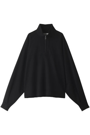 THE RERACS ザ リラクス／21SS ハーフジップブラウス ホワイト白