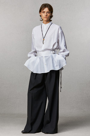 THE RERACS(ザ・リラクス)｜グルカシャツ/ホワイト の通販｜ELLESHOP