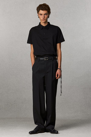 THE RERACS 24ss ポロシャツ 黒 サイズ46 THE RERACS(ザ・リラクス)｜【MEN】パーフェクトドレスポロシャツ