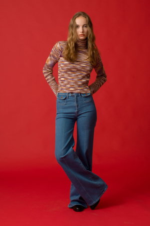 MOTHER(マザー)｜POCKT FLAP HUSTLER ROLLR HEEL ハイウエストフレア