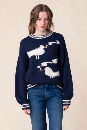【MOTHER/マザー】OVERSIZED ニット MOTHER(マザー)｜THE OVERSIZED JUMPER バードスモークニットプル