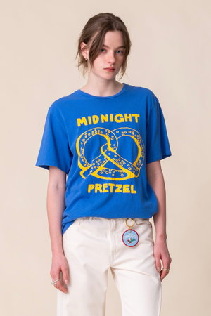 MOTHER(マザー)｜THE ROWDY プレッツェルTシャツ (MDP)/ブルー の通販
