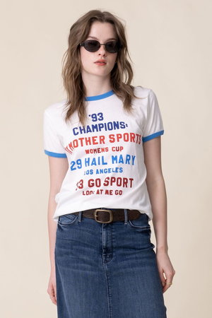 MOTHER(マザー)｜【LIL】THE GOODIE GOODIE RINGER SPORTS ロゴTシャツ