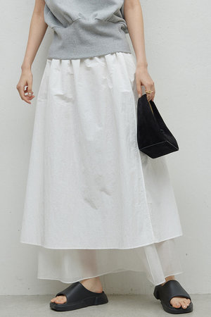 GALLARDAGALANTE(ガリャルダガランテ)｜シアーフレアスカート  