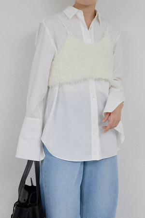 GALLARDAGALANTE(ガリャルダガランテ)｜ニットビスチェ/オフホワイト