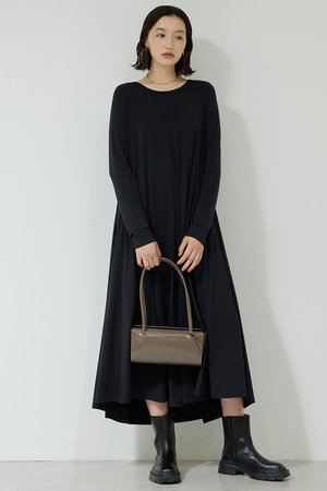 argue カットソーロングワンピース ブラック GALLARDAGALANTE(ガリャル