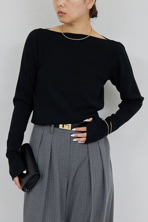 GALLARDAGALANTE(ガリャルダガランテ)｜ボートニットプルオーバー