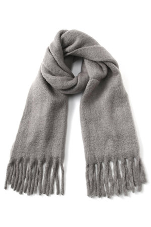 ADORE(アドーア)｜フラッフィーマフラー/グレー の通販｜ELLESHOP