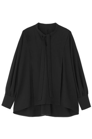 ADORE(アドーア)｜バックサテンジョーゼットブラウス/ブラック の通販