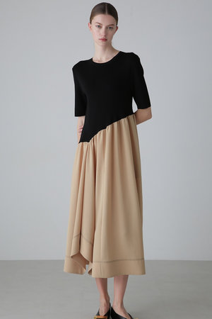 ADORE ライトダブルクロスワンピース 完売品 22AW ベージュ