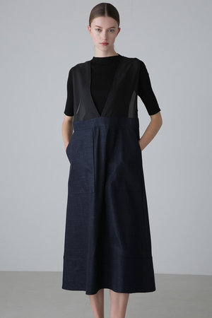 アドーア（ADORE）/ハイブリッドデニムワンピース ADORE(アドーア)｜ハイブリッドデニムワンピース/ネイビー の通販