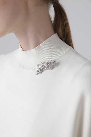 ADORE(アドーア)｜スパークルブローチ/シルバー の通販｜ELLESHOP