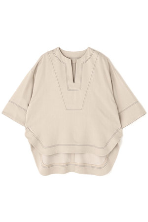 ADORE(アドーア)｜スラブデニムブラウス/ベージュ の通販｜ELLESHOP