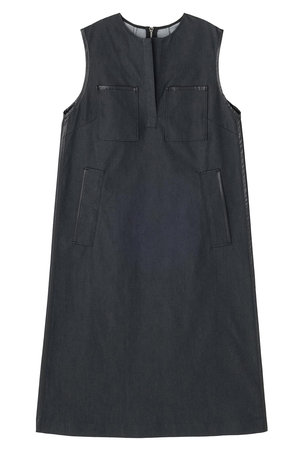 ADORE(アドーア)｜デニムライクストレッチワンピース/ブラック