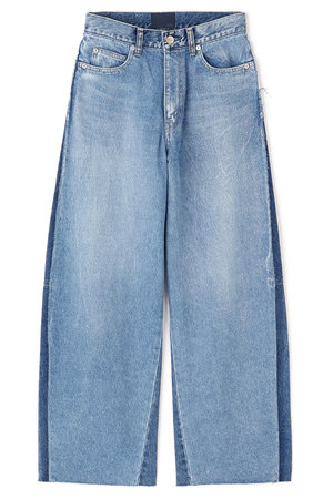 ADORE(アドーア)｜＜SERGE＞リメイク2トーンパンツ/ブルー の