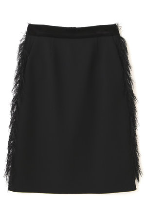 ADORE(アドーア)｜◇ウールリバースカート/ブラック の通販｜ELLESHOP