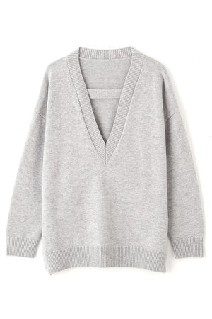 ADORE(アドーア)｜◇ウールカシミヤニット/グレー の通販｜ELLESHOP