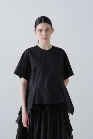 ADORE アドーア オーガニックコットンブロード ブラウス ドルマン 黒 38 ADORE - ADORE アドーア オーガニックコットンブロード ブラウス