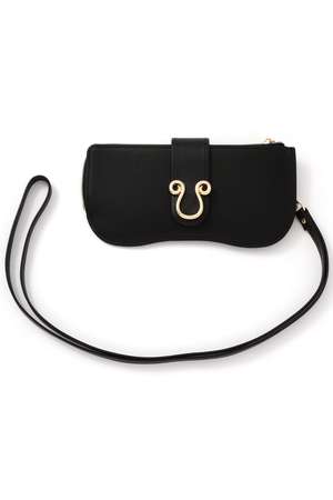 ADORE(アドーア)｜レザーサングラスケース/ブラック の通販｜ELLESHOP