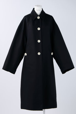 2022SSENFOLD COTTON DOUBLE ステンカラーBOX COAT 36