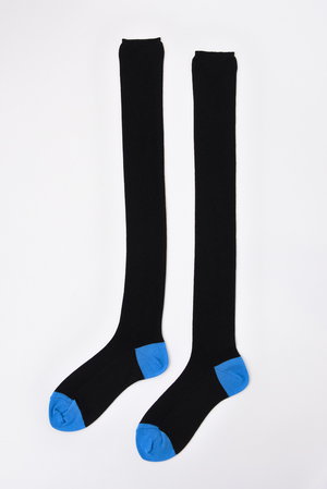 ENFOLD(エンフォルド)｜ニーハイSocks/ソックス/ブラック の通販｜ELLESHOP・(エル・ショップ)