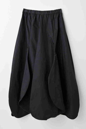 ENFOLD(エンフォルド)｜RANDOM VOLUME SKIRT/スカート/ダークグレー の