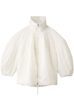 ENFOLD(エンフォルド)｜AIRLY PUFF BLOUSON ブルゾン/ホワイト の通販