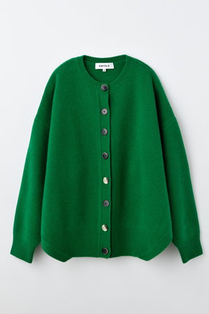 ENFOLD リブトップス　グリーン ENFOLD(エンフォルド)｜REVERSIBLE Pull Over/グリーン の通販