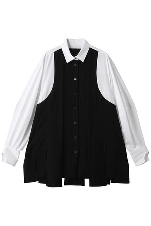 ENFOLD(エンフォルド)｜PANEL-HEM PULLOVER/ブラック の通販｜ELLESHOP